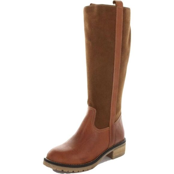 SBICCA JAVAN LEATHER RIDING BOOTS KNEE-HIGH BOOTS size 8.5 B23A - Picture 1 of 9